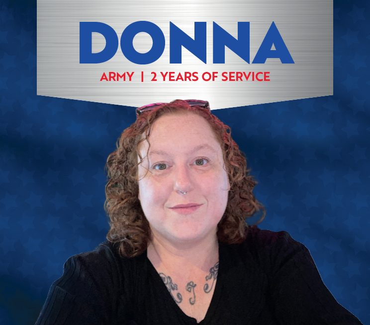 Donna Army 2 Years of Service