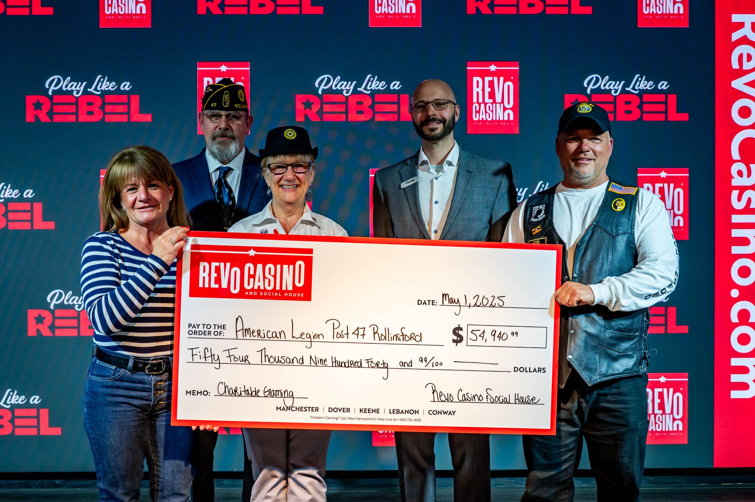 Dover Charitable Gaming Donation