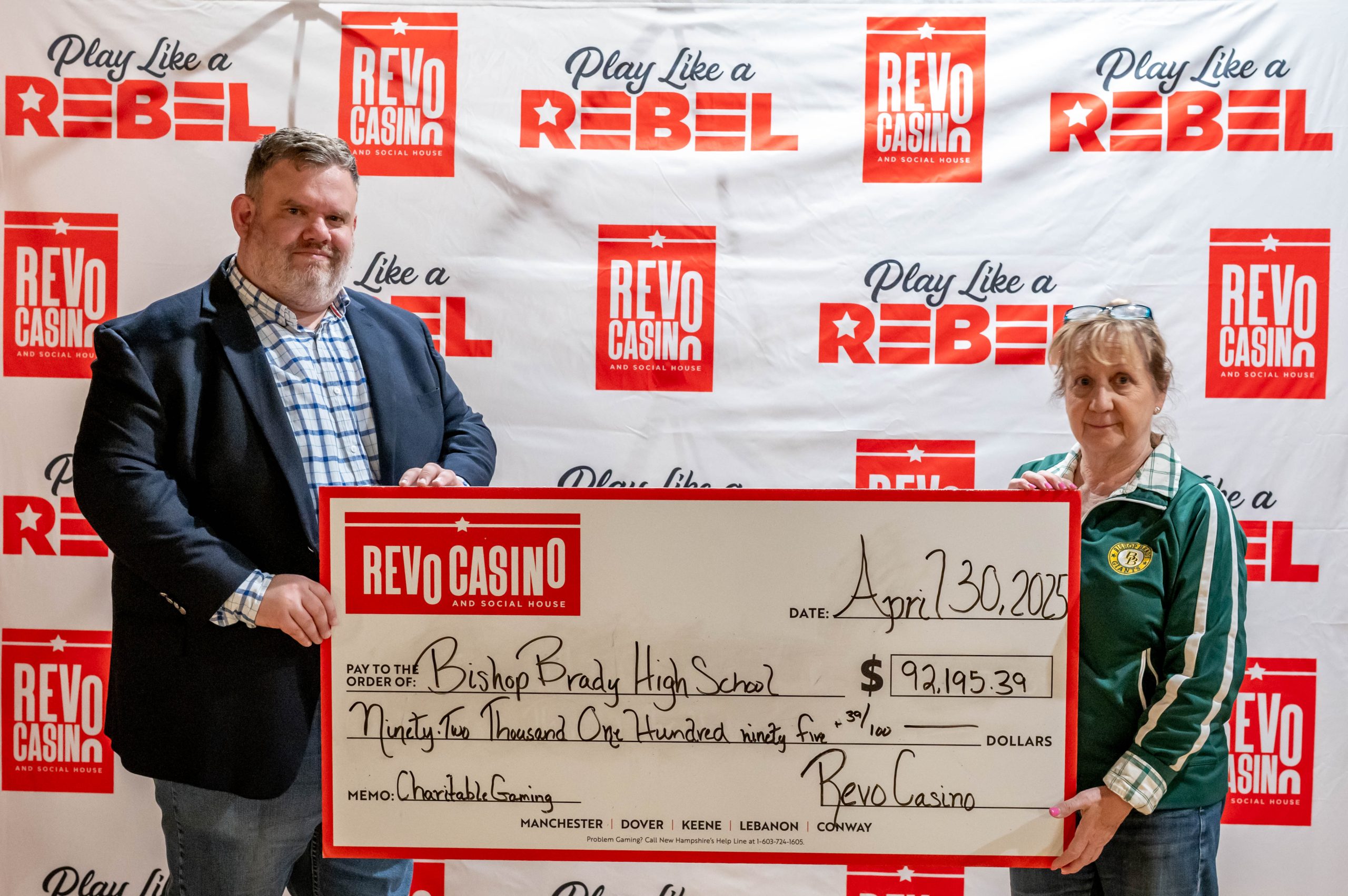 Manchester Charitable Gaming Donation