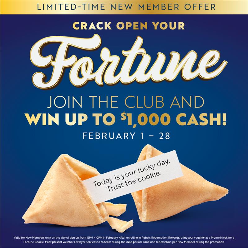 Limited Time Only | Crack Open Your Fortune | Join the Club and win up to $1,000 CASH!